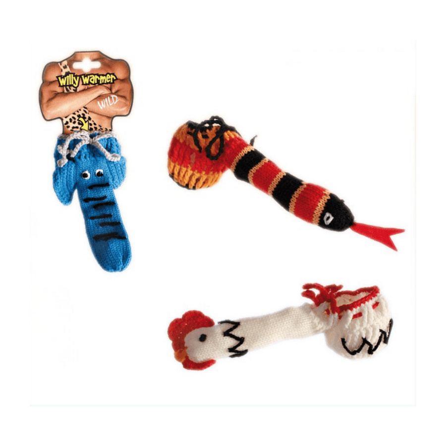 Willy Warmer - Morsomt strikket overtrekk for fest, sprell og utdrikningslag